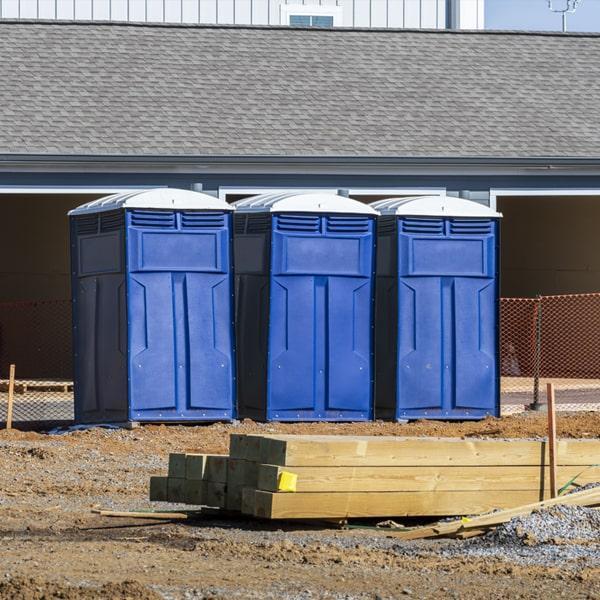 Heavy-duty construction site porta potty in Shawnee, Kansas